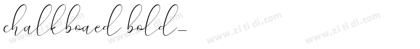 chalkboaed bold字体转换